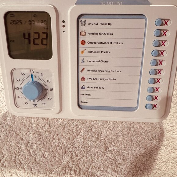 "Task Timer Planning Board with Visual Timer," also referred to as a "Visual Tim - Picture 3 of 8